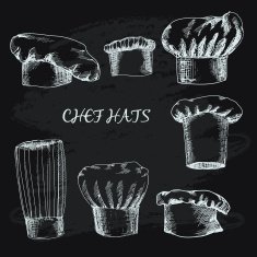Collection of chef hats
