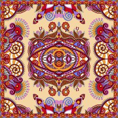 Traditional ornamental floral paisley bandanna N597