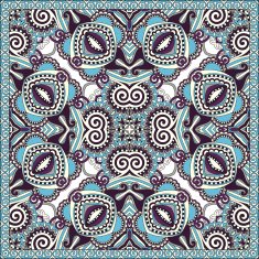 silk neck scarf or kerchief square pattern design N110