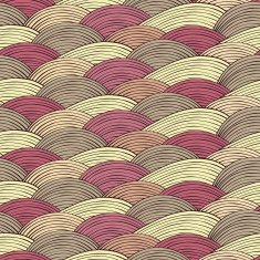 Seamless pattern with waves ornament N9