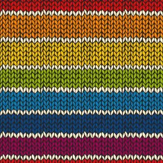 Sea mless pattern with knitted stripes