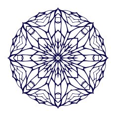 Round kaleidoscopic lace ornamental background N4
