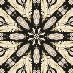 Seamless pattern with feathers N20