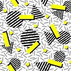 Retro memphis 80s seamless pattern background