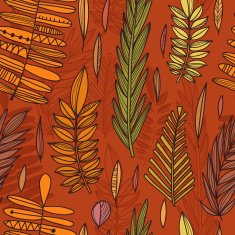 Vector seamless pattern with leaf leaf background Seamless pat