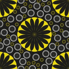 Orange Flower Seamless Pattern Lemon