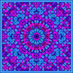 Abstract Colorful Digital Decorative Flower Star N4