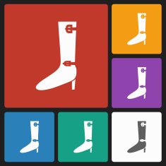 high heel boot icon