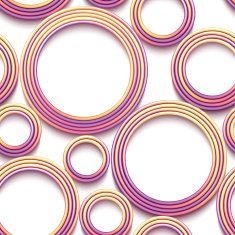 Vector seamless pattern with colored threads and shadows N4