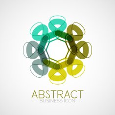 Symmetric abstract geometric shape N262