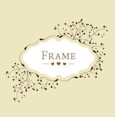 floral frame N46