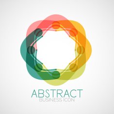 Symmetric abstract geometric shape N331