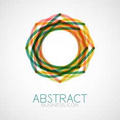 Symmetric abstract geometric shape N332