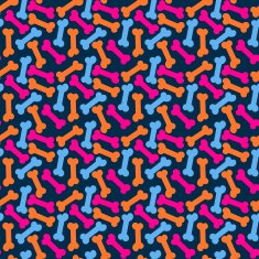 Seamless pattern with Dog Bone N2