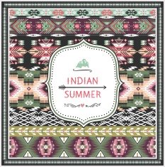Ethnic print vector pattern background