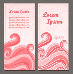 Doodle Flyer design Pink romantic theme N2