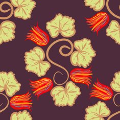 Seamless Repeating Pattern with Flowers N3
