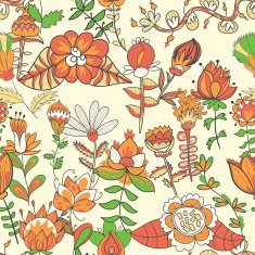 Seamless texture with flowers N87