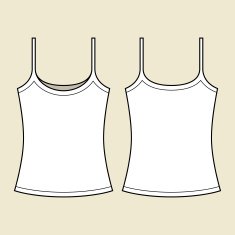 Woman singlet template N2