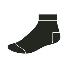 Black sock template
