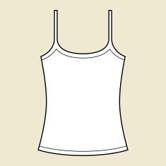Woman singlet template N3