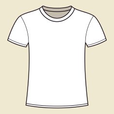 Blank white t-shirt template N3