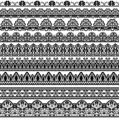 black lace borders
