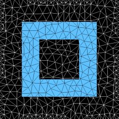 Abstract Design Blue Square Vector