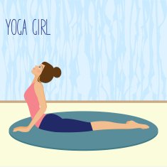 beautiful young girl practicing yoga in the gym N7