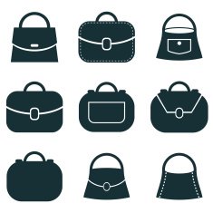 Woman handbag vector icon N2