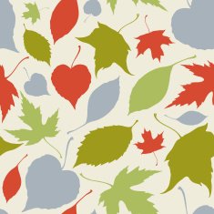 Seamless pattern with falling leaves N11