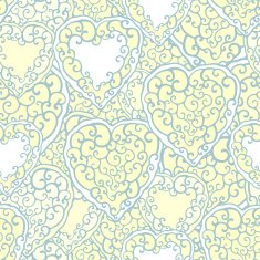 Seamless pattern with doodle hearts N11