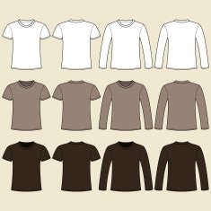 Long-sleeved T-shirt and template N3