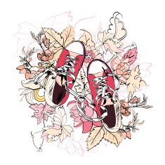 Gumshoes sketch flower N2