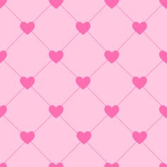 Valentines Day Seamless Hearts Pattern Vector Illustration N8