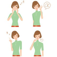 Various expressions of the woman N2