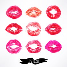 red lips print