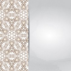 Vintage mosaic card or invitation template