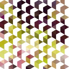 Retro pattern of geometric shapes N34