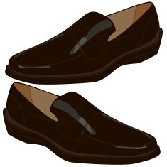 men's shoes on a white background