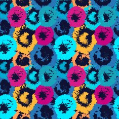 Abstract seamless pattern flowers N2