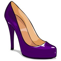 Vector Cartoon Womens Shoes N4