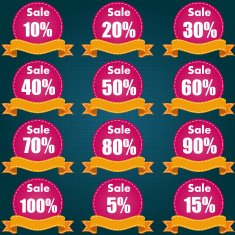 Discount price tag set N6