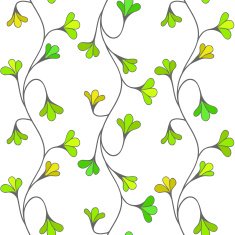 Green floral seamless pattern N2
