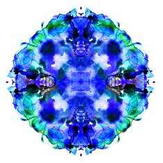 colorful symmetric watercolor painting N6