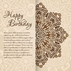 lacy vector wedding card template abstract circle floral ornament good N7
