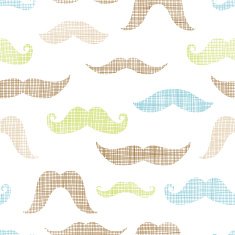 Mustaches textile textured seamless pattern background