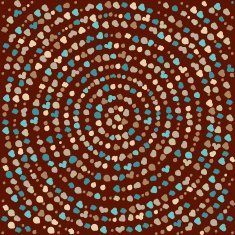 Color dot mandala Circle vector pattern