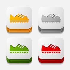 square button sneakers N34