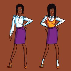 Stylish office lady N6